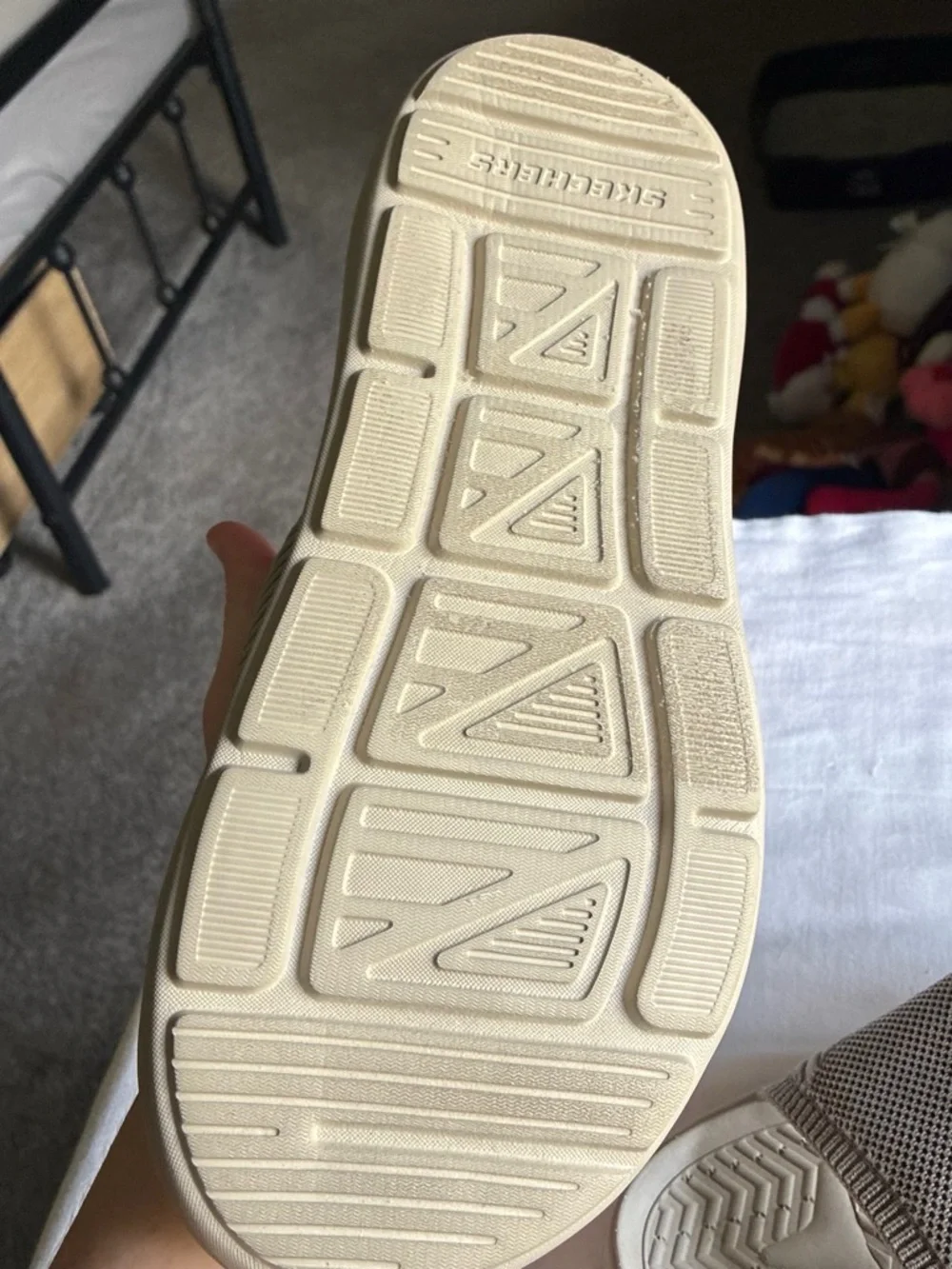 Skechers Men’s Slide Sandals in Beige Taupe
